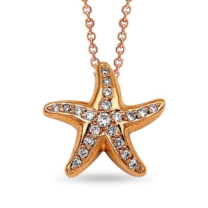 Starfish Diamond Necklace