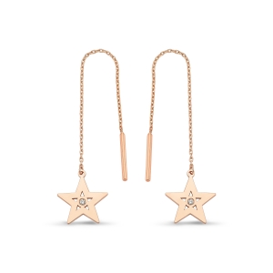 Brilliant Diamond Star Earrings