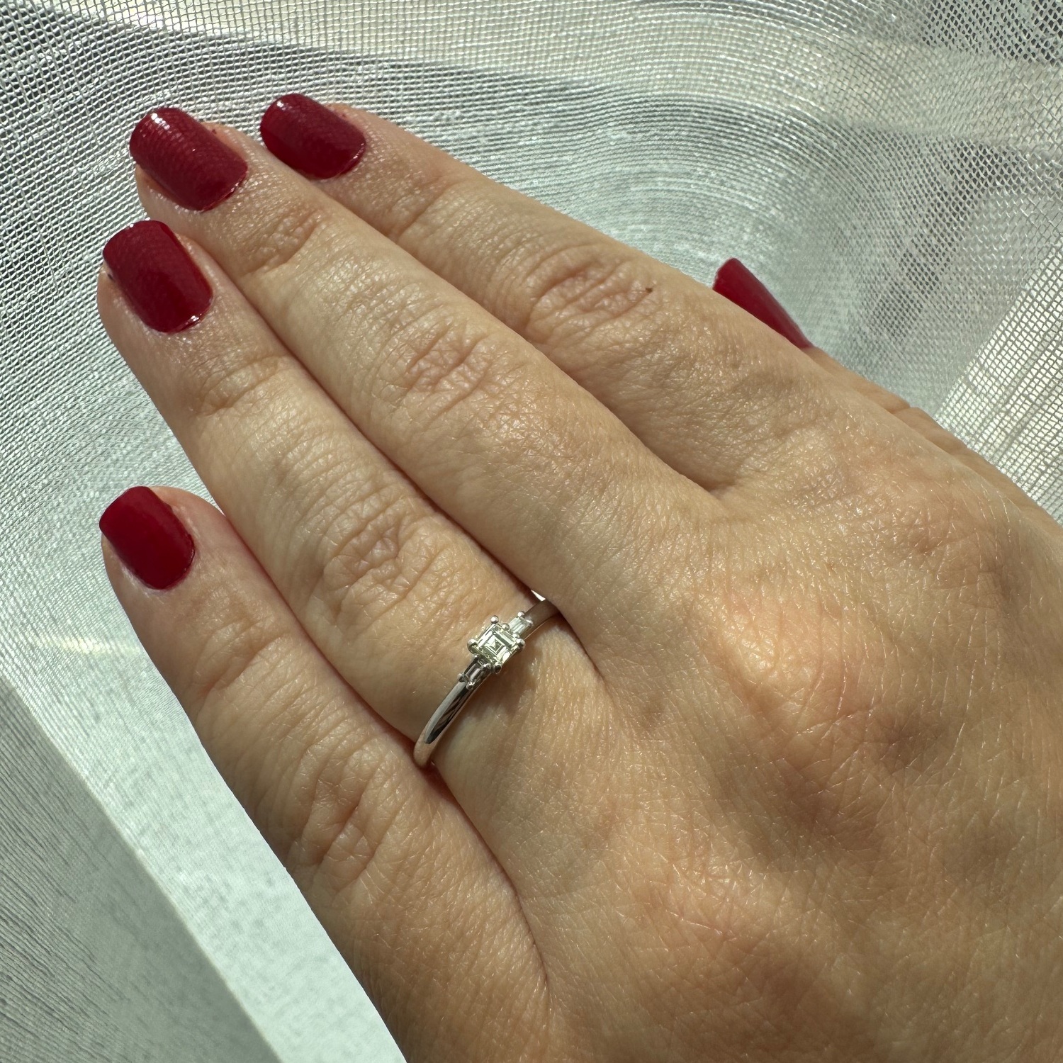 Square Baguette Cut Diamond Ring
