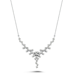 Cluster Diamond Necklace