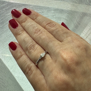Square Baguette Cut Diamond Ring