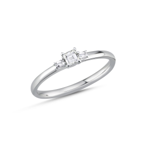 Square Baguette Cut Diamond Ring